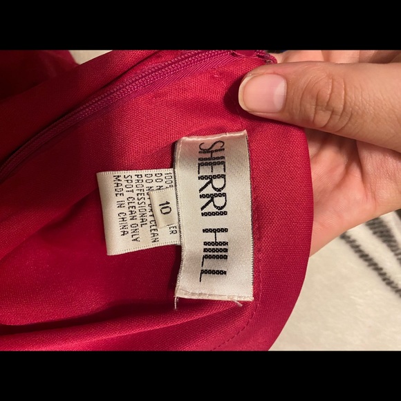 Red Rhinestone Prom Dress - Picture 3 of 7